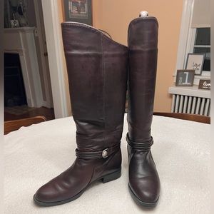 Santana Canada Tall Leather Boots Size 8